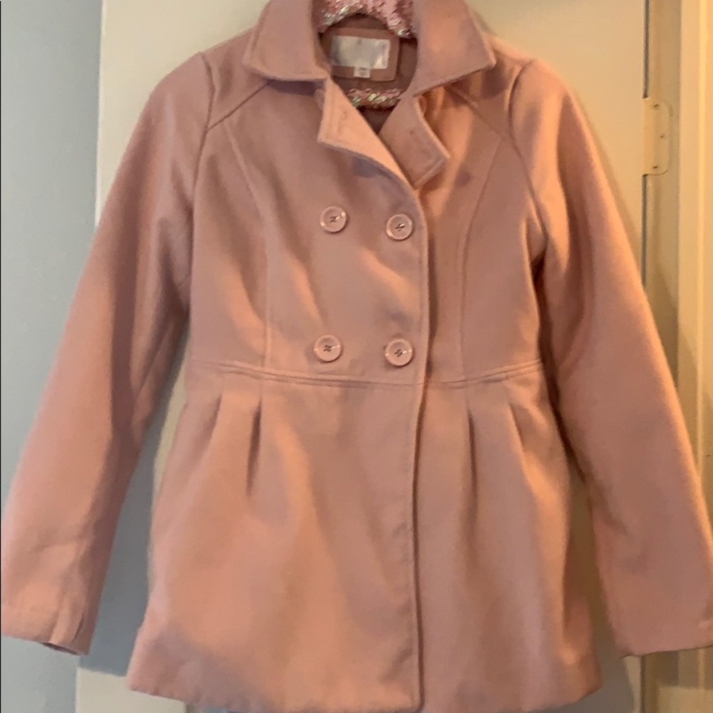Pink pea coat